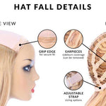 24" HatFall Wig Soft Black