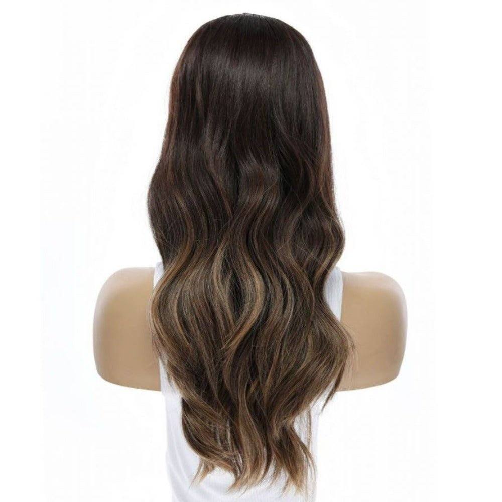 20" HatFall Wig Dark Brown Balayage
