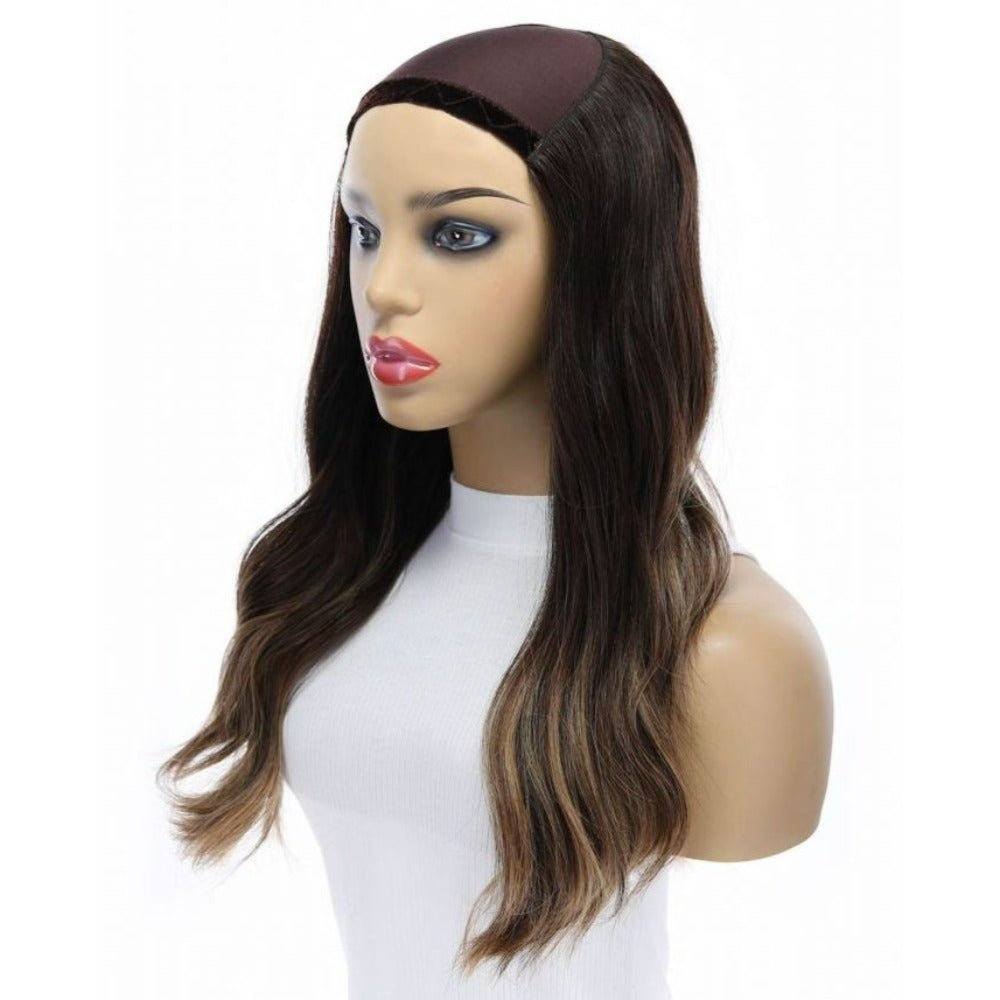 20" HatFall Wig Dark Brown Balayage