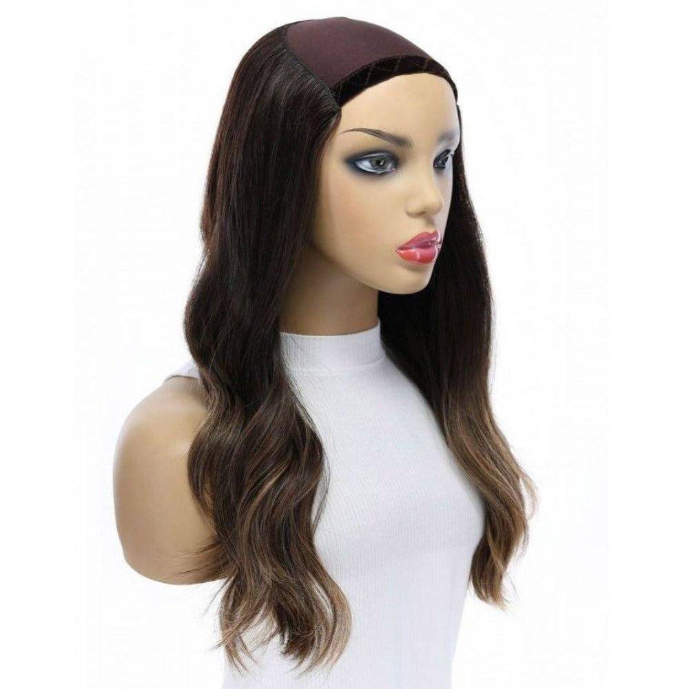 20" HatFall Wig Dark Brown Balayage