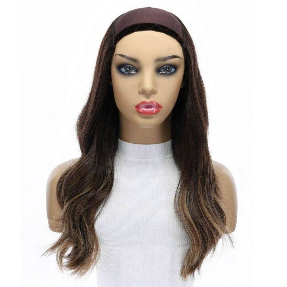 20" HatFall Wig Dark Brown Balayage