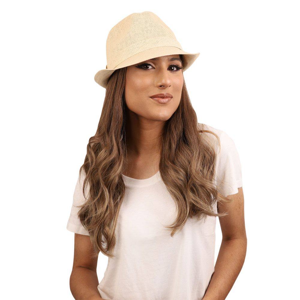 24" HatFall Wig Light Brown Babylight