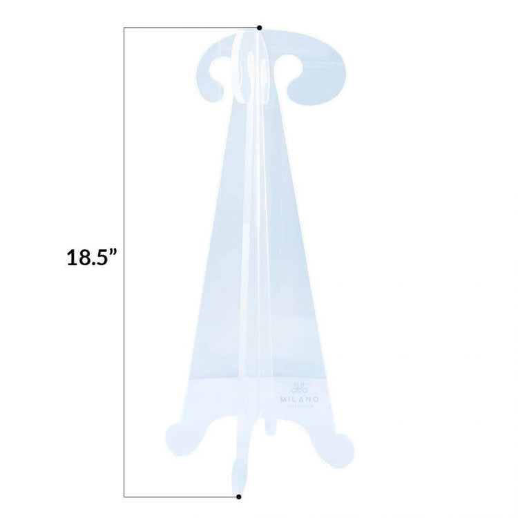 18" Collapsible Folding Clear Acrylic Wig Stand