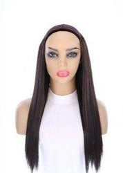 24" HatFall Wig Natural Black