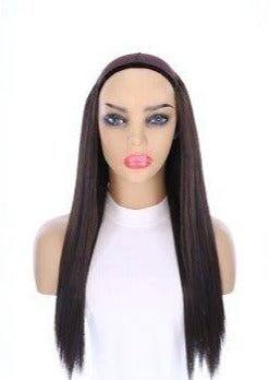 24" HatFall Wig Natural Black