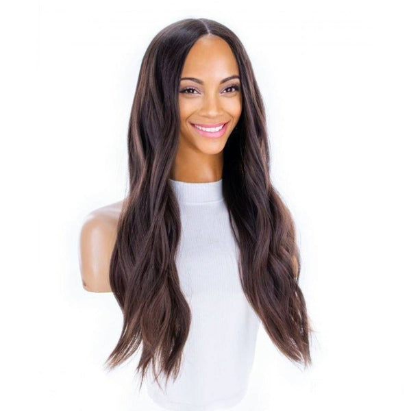 24" Divine Luxe Lace Top Topper #4 Dark Brown