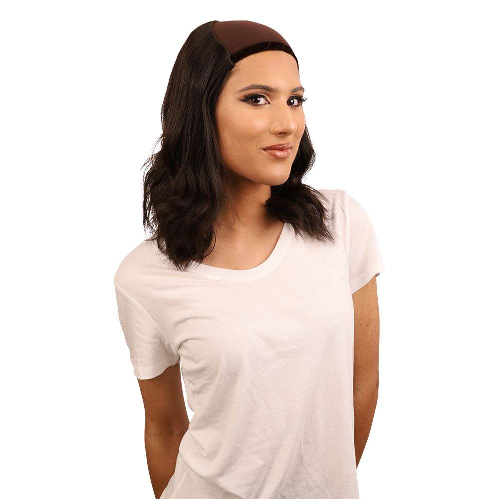 16" HatFall Wig Soft Black