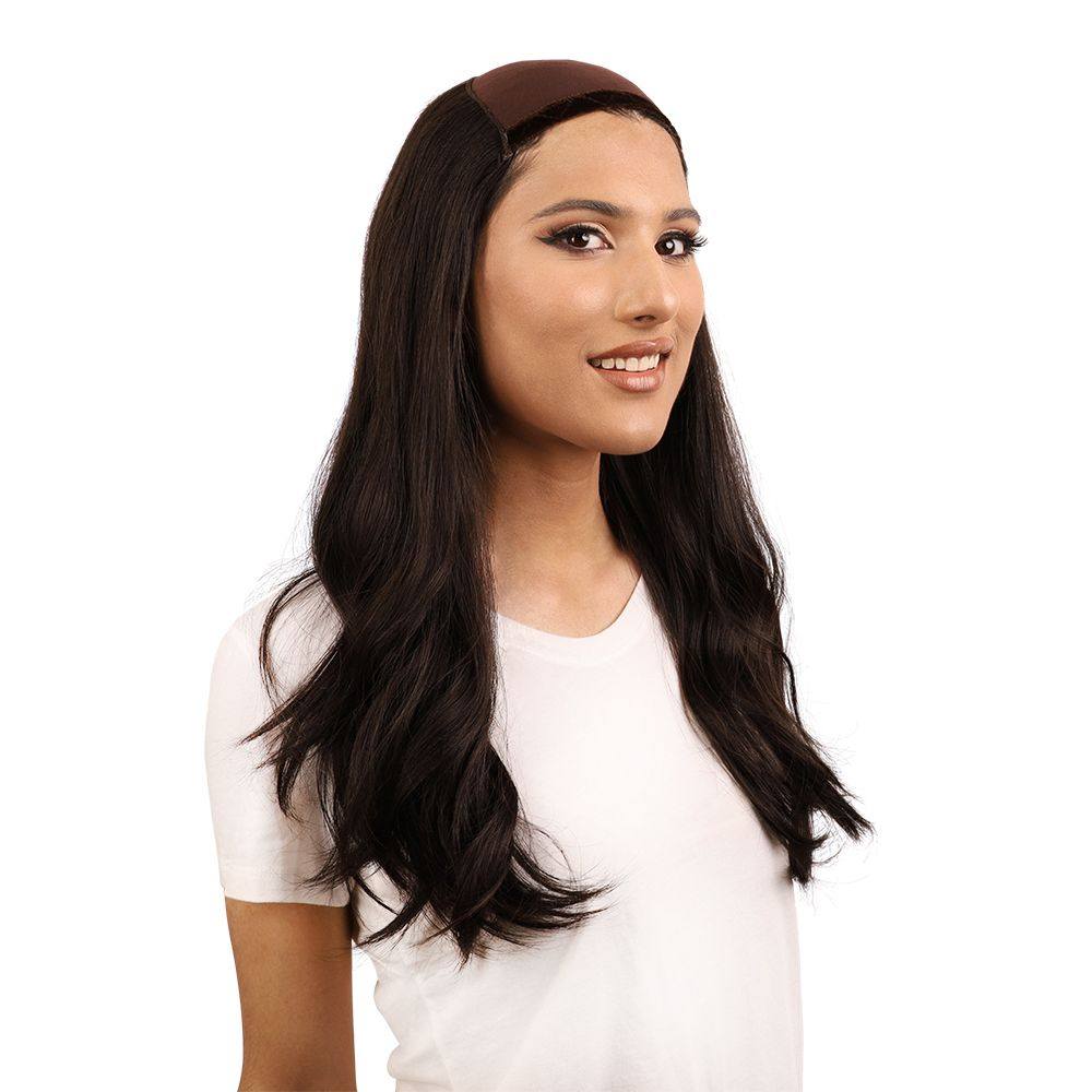 24" HatFall Wig Natural Black