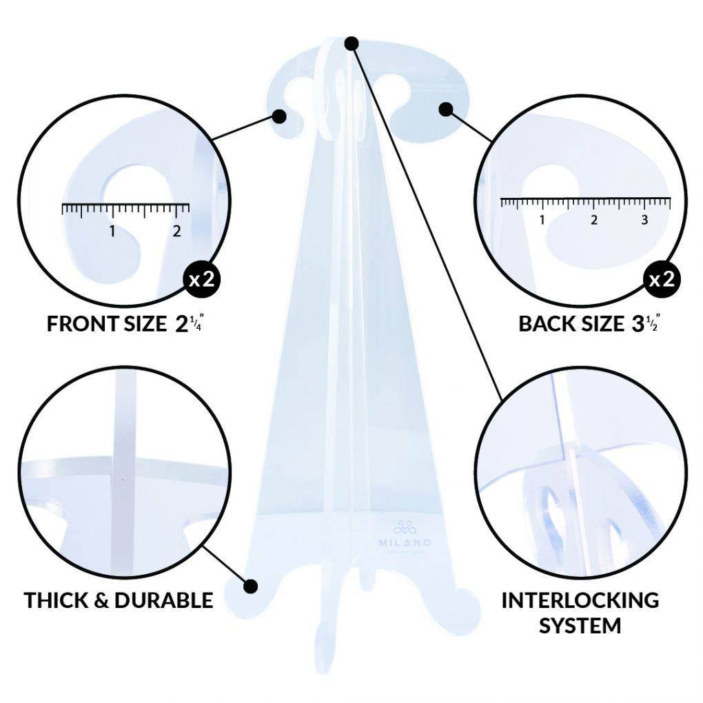 18" Collapsible Folding Clear Acrylic Wig Stand