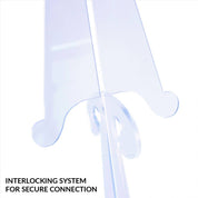 18" Collapsible Folding Clear Acrylic Wig Stand