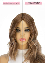 14" Topaz Lace Top Topper Light Brown Babylight