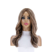 22" Ponytail Silk Part Wig Medium Blonde