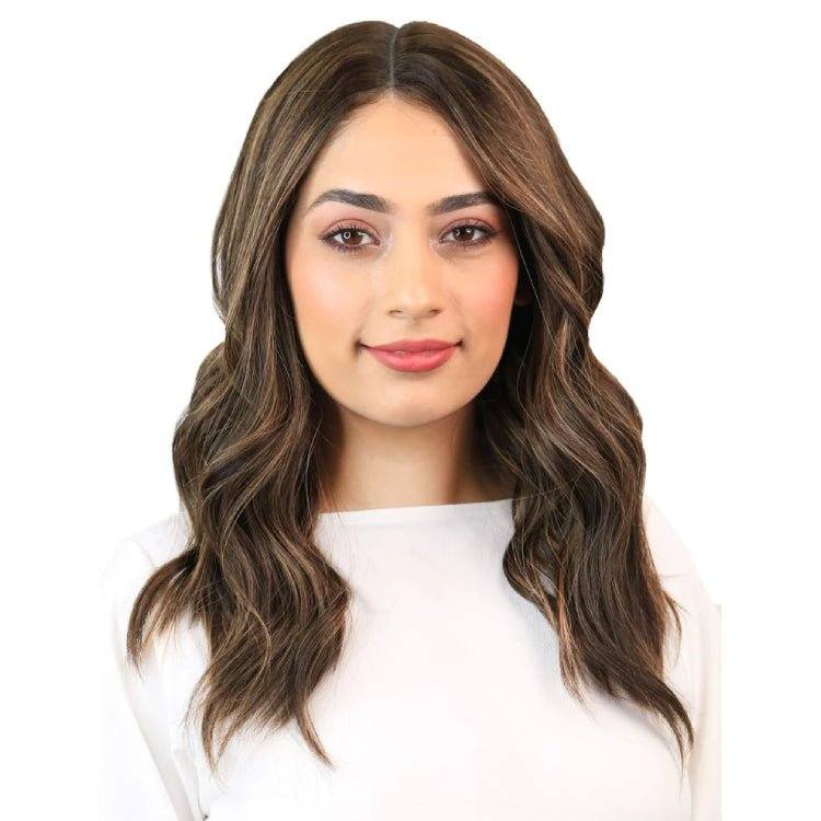 20" Divine Lace Top Wig Medium Brown Balayage