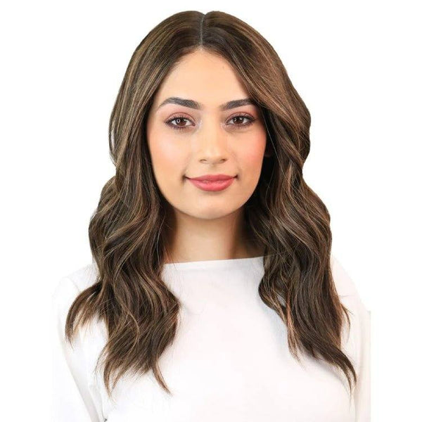 20" Divine Lace Top Wig Medium Brown Balayage