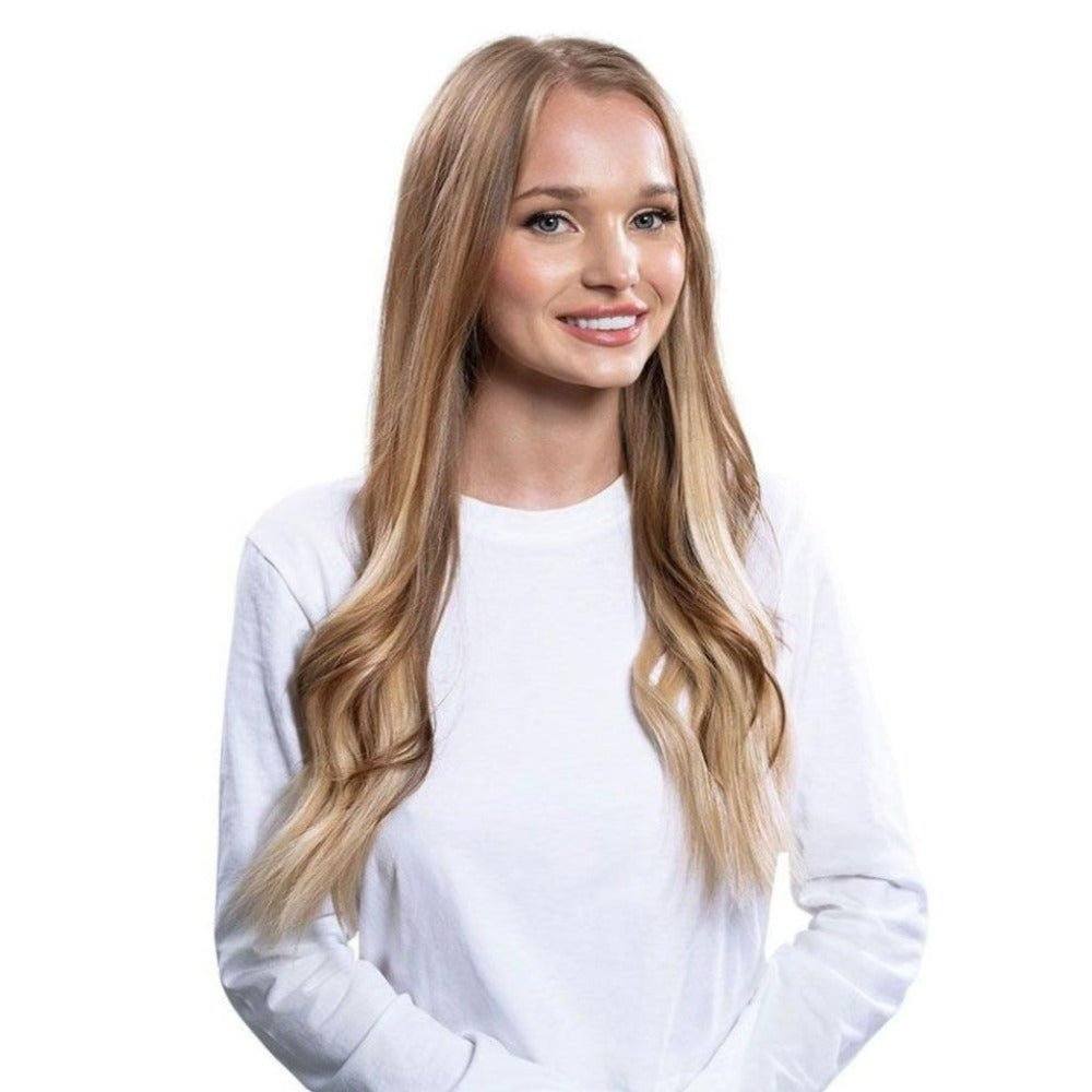 24" U-Shape Wig Platinum Blonde