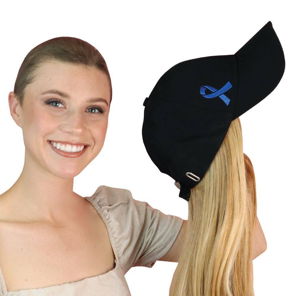 Bobbi Black with Blue Ribbon Baseball Cap