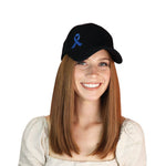 Bobbi Black with Blue Ribbon Baseball Cap