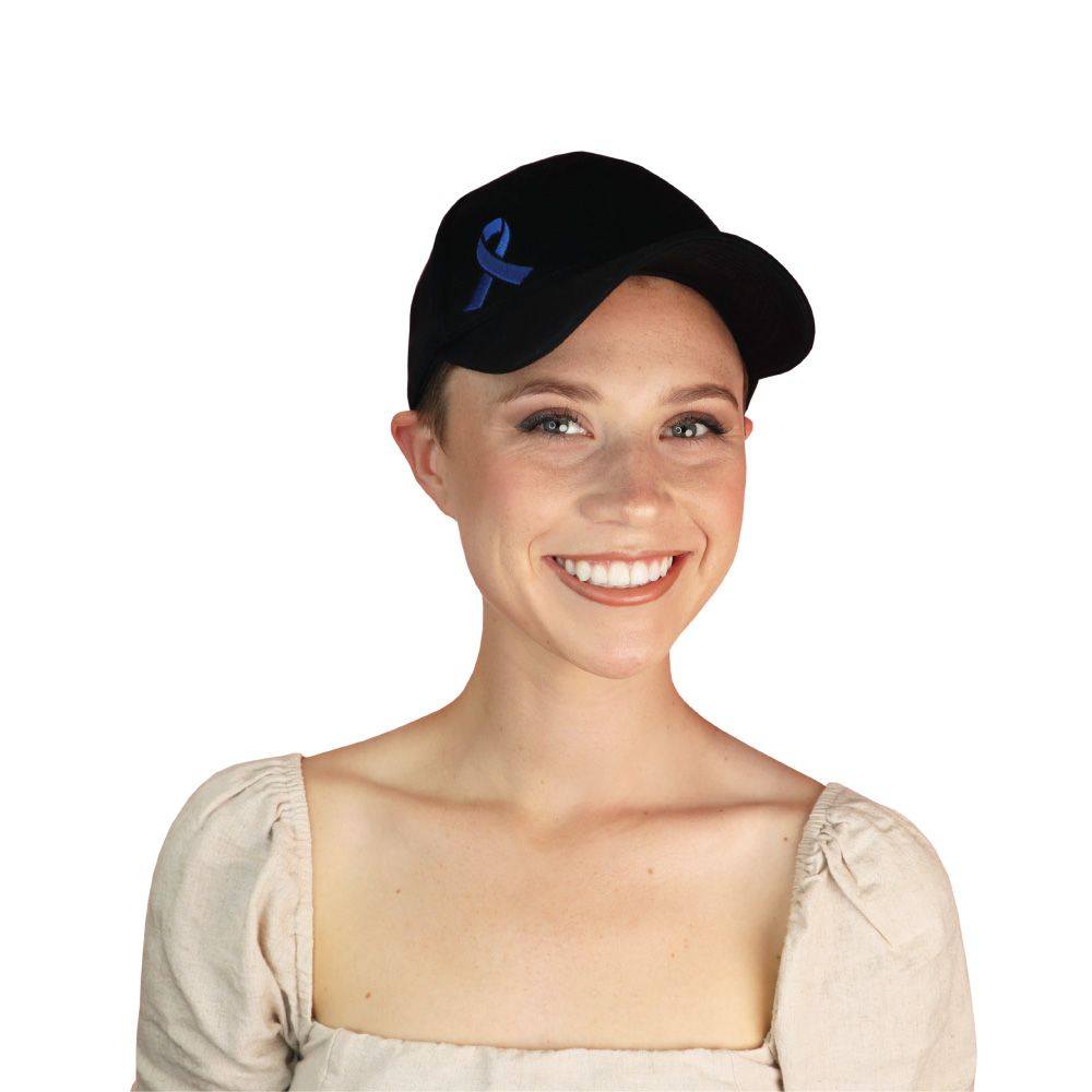 Bobbi Black with Blue Ribbon Baseball Cap