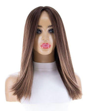 19" Nicole Silk Top Wig Medium Brown Babylight