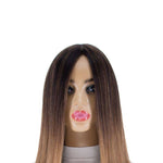 19" Nicole Silk Top Wig Medium Brown Ombre