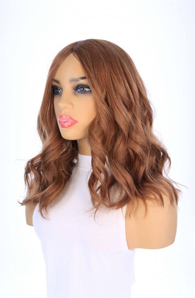 19" Nicole Silk Top Wig Strawberry Blonde