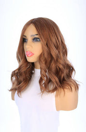 19" Nicole Silk Top Wig Strawberry Blonde