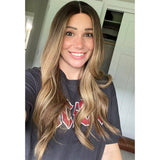 24" Divine Lace Top Wig Medium Blonde w/ Reverse Balayage