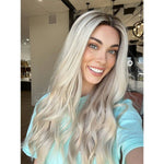 24" Divine Lace Top Wig Ice Blonde w/ Full Rooting