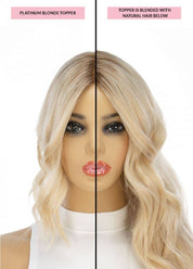 14" Topaz Lace Top Topper Platinum Blonde