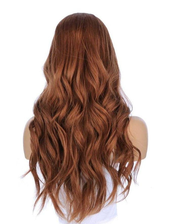 26" Ponytail Silk Top Wig Copper