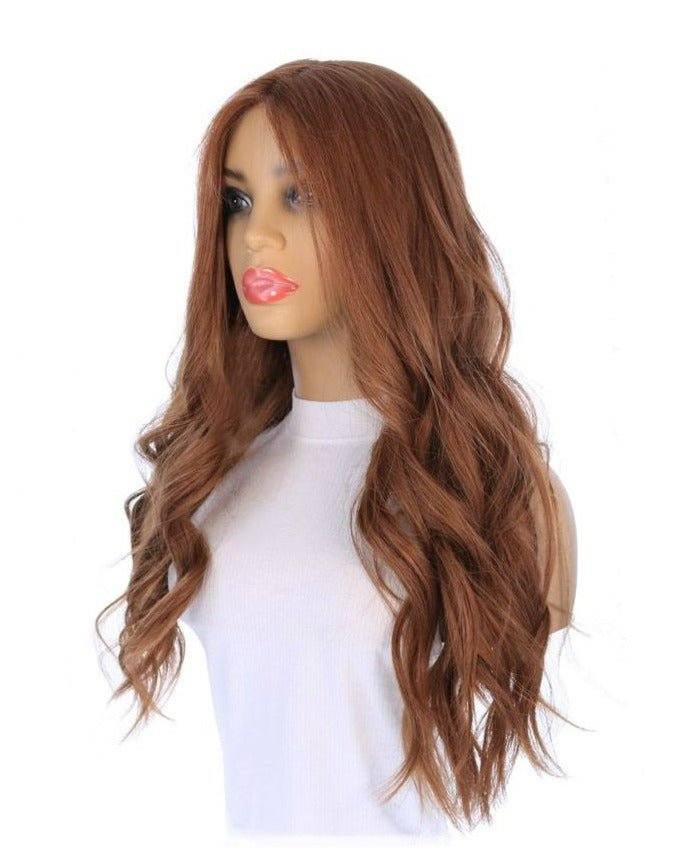 26" Ponytail Silk Top Wig Copper