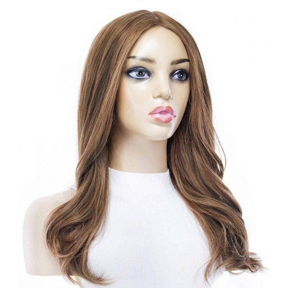 22" Ponytail Silk Part Wig Strawberry Blonde