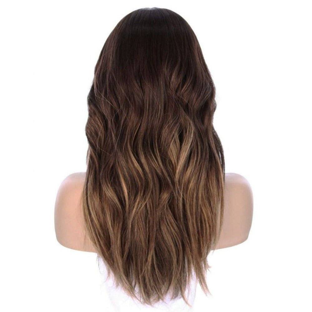 22 Ponytail Silk Part Wig Dark Brown Balayage Milano Collection Wigs