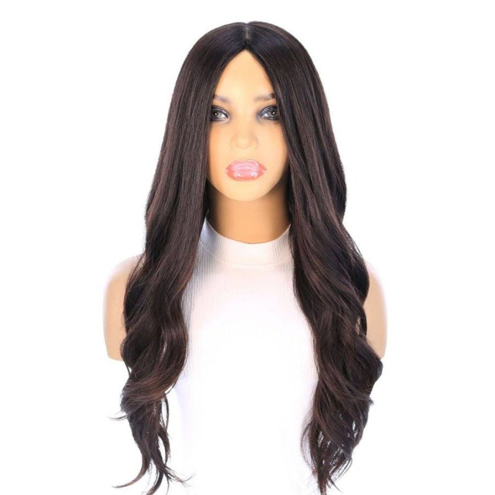 26" Ponytail Silk Top Wig Soft Black