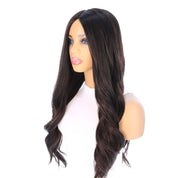 26" Ponytail Silk Top Wig Soft Black