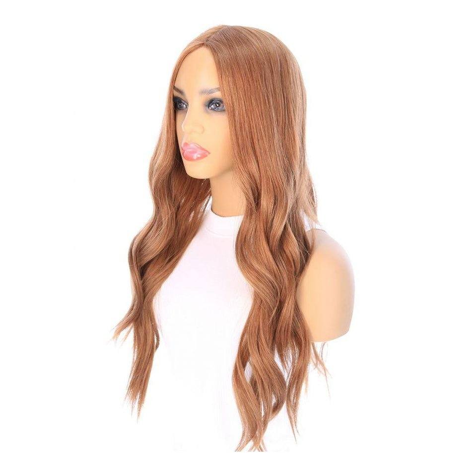26" Ponytail Silk Top Wig Strawberry Blonde