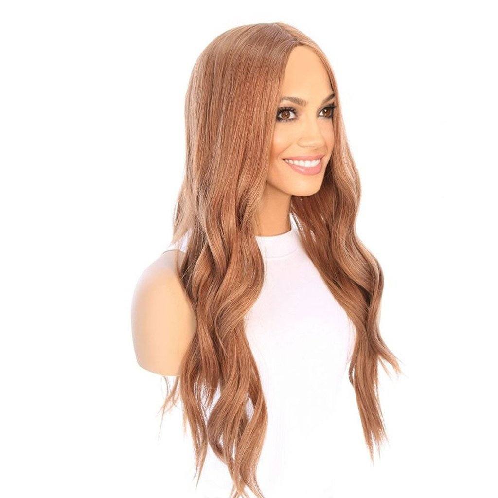 26" Ponytail Silk Top Wig Strawberry Blonde
