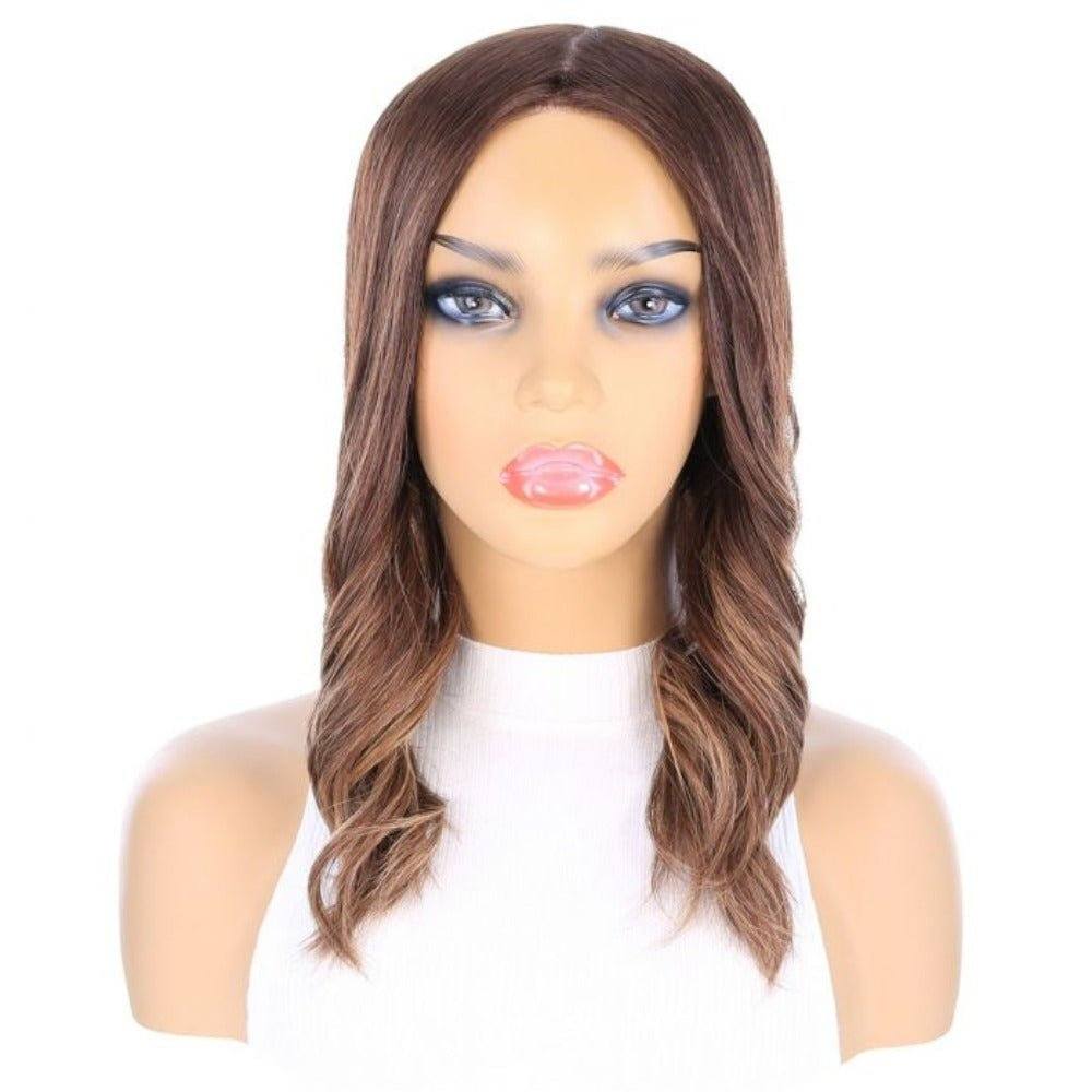 20" Princess Silk Top Wig Medium Brown Balayage