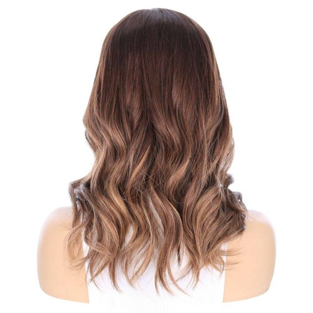 20" Princess Silk Top Wig Medium Brown Balayage