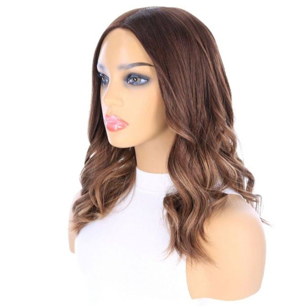 20" Princess Silk Top Wig Medium Brown Balayage