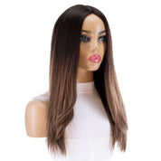 22" Reese Silk Top Wig Dark Brown Balayage
