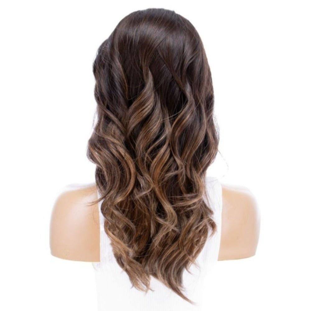22" Reese Silk Top Wig Dark Brown Balayage