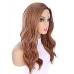 22" Ponytail Silk Part Wig Strawberry Blonde w/ Partial Rooting