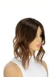 14" Topaz Lace Top Topper Dark Brown Ombre