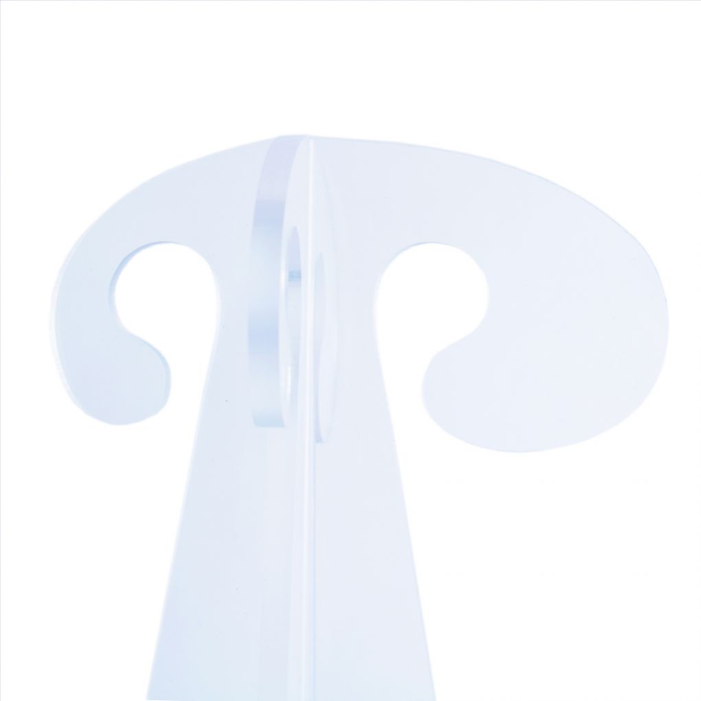 18" Collapsible Folding Clear Acrylic Wig Stand