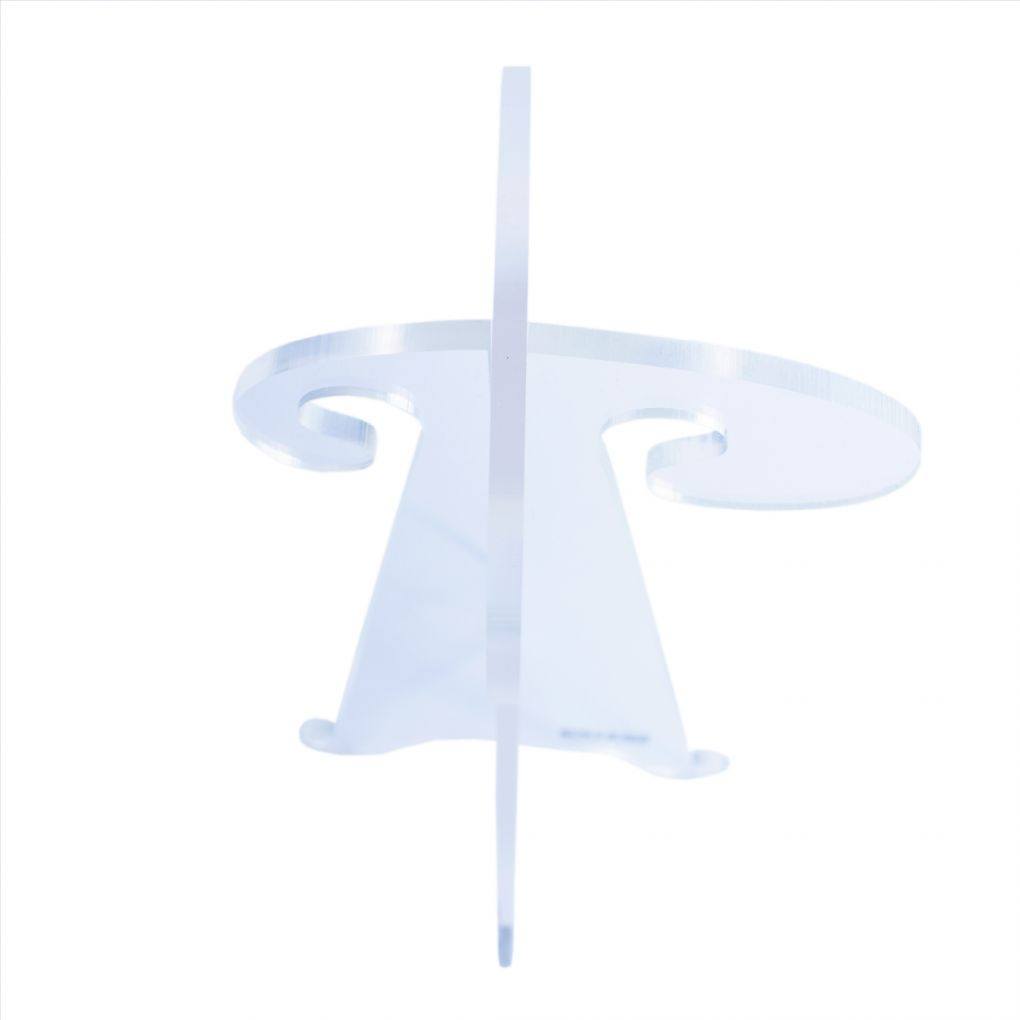 18" Collapsible Folding Clear Acrylic Wig Stand