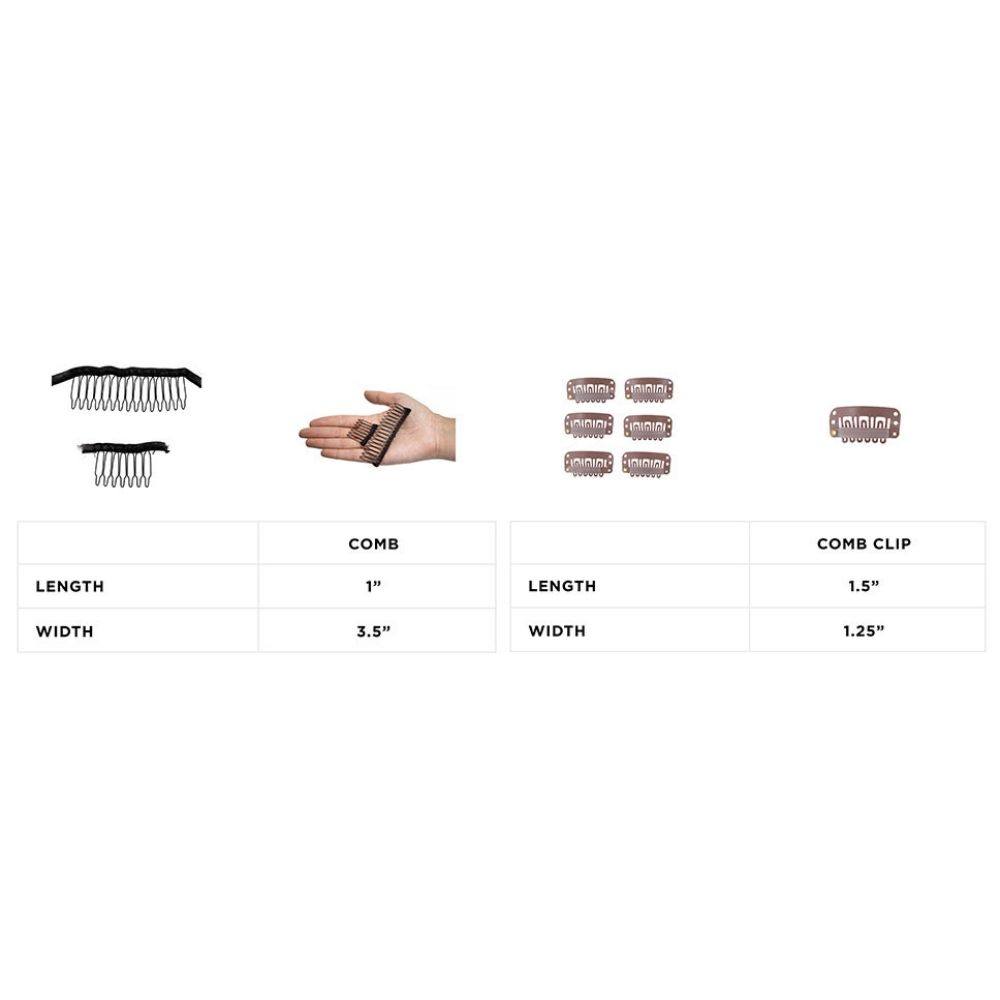 20 Piece Value Clips & Combs Bundle Tan