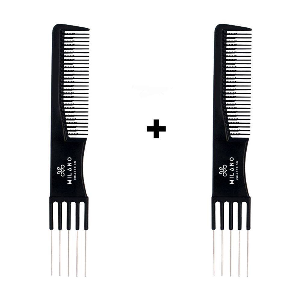 Anti-Static Carbon Teasing Comb - 2 Pack