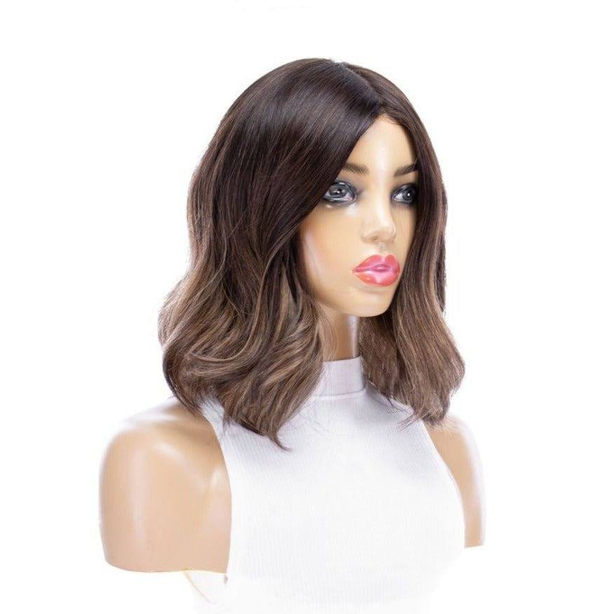 13" Victoria Silk Top Wig Dark Brown Balayage