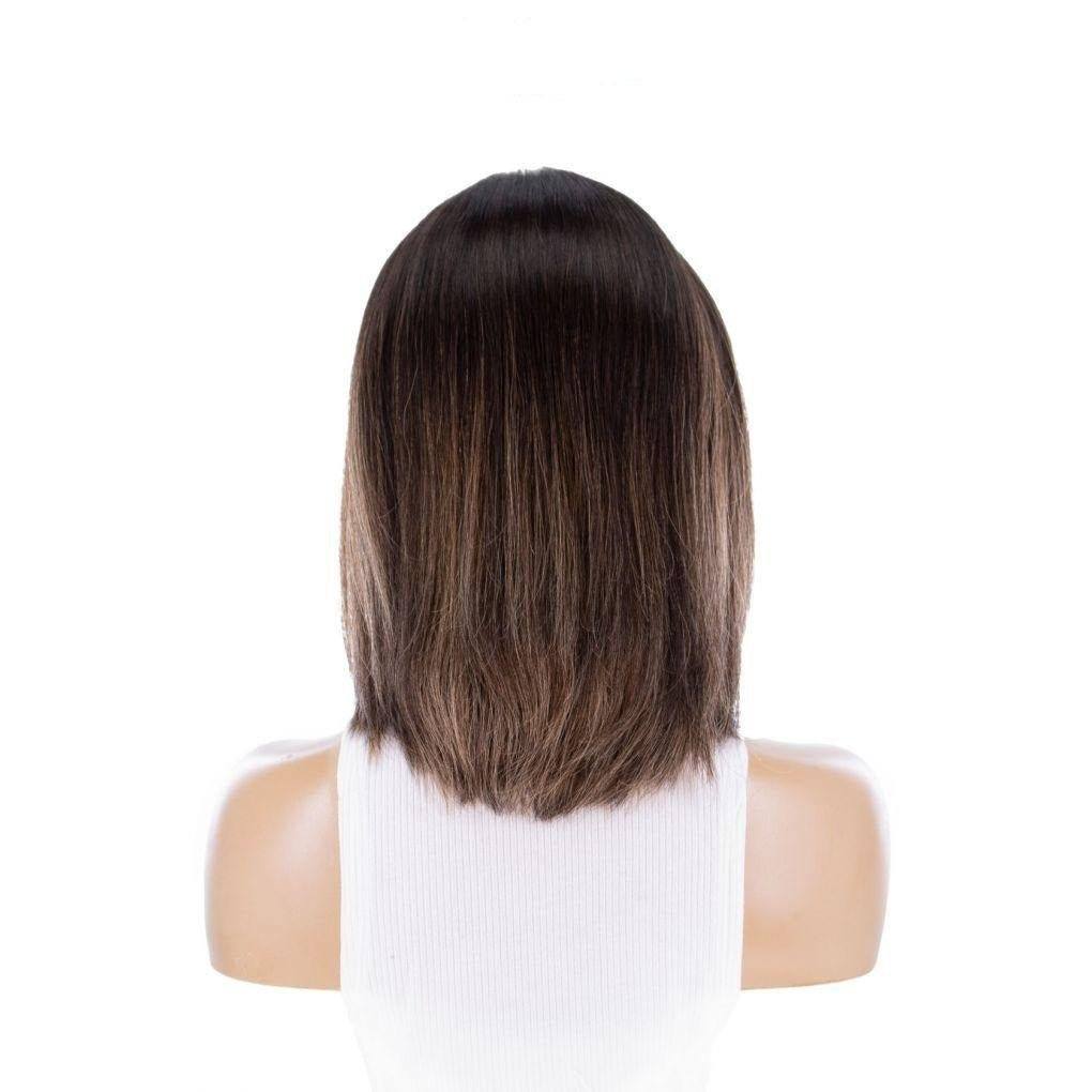 13" Victoria Silk Top Wig Dark Brown Balayage